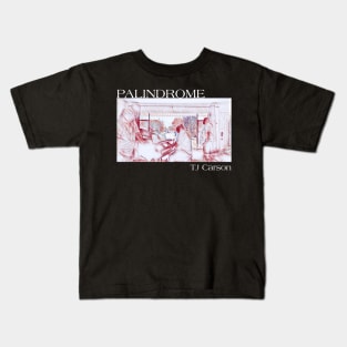 Palidrome Red Drawn (White Text) Kids T-Shirt